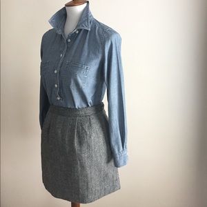 Old Navy wool skirt | Black + white | Sz 14